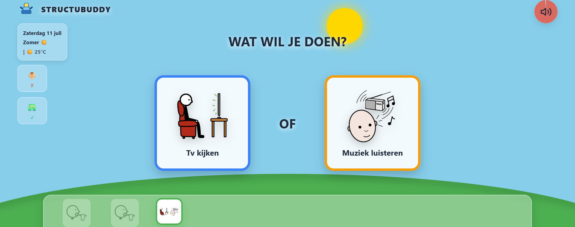 Keuzemoment op de tablet: wat wil je doen?